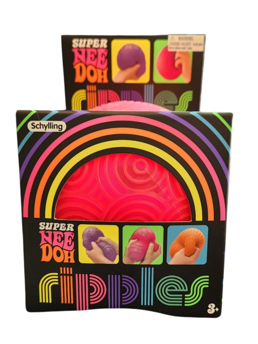 NEW Super NeeDoh Ripples Giant/Jumbo Pink Swirly Wavy Curly Groovy Glob Fidget